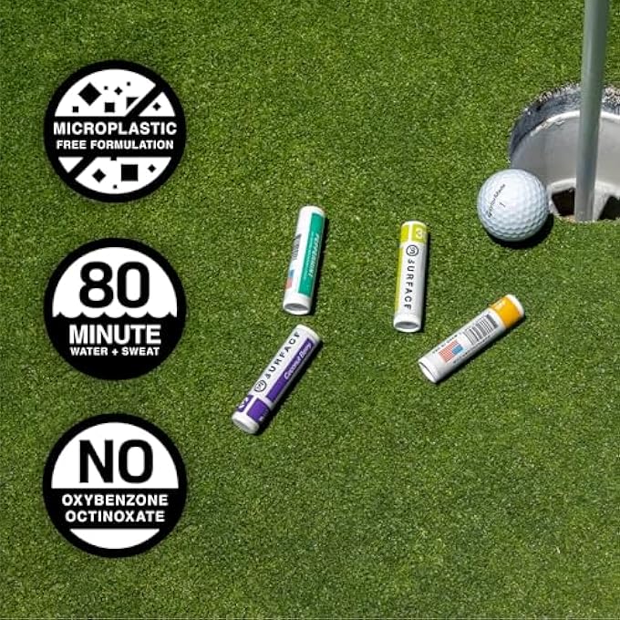 surface sun systems SURFACE SPF 30 SUNSCREEN LIP BALM, BROAD SPECTRUM SPF LIP SUNSCREEN FOR DRY CRACKED LIPS, MOISTURIZING CHAPSTICK FOR OUTDOOR USE, WATER RESISTANT LIP PROTECTION FOR 80 MINUTES, COCONUT BERRY, 0.15OZ - Image 4